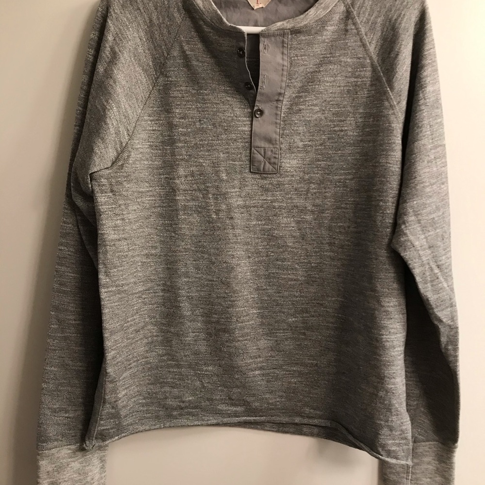 Grey Henley LS shirt
